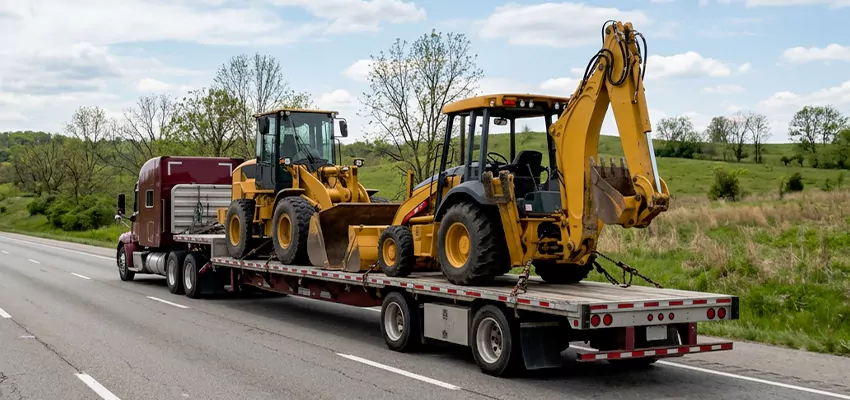 Loader and Backhoe Tractors Transport Anchorage